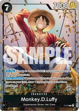 Monkey.D.Luffy (Tin Pack Set Vol. 2) (P-075) - One Piece Promotion Cards