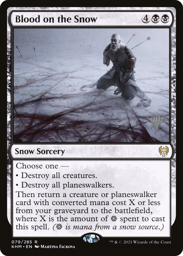 Blood on the Snow (PPKHM-079) - [Kaldheim Promos]: (snow) Foil