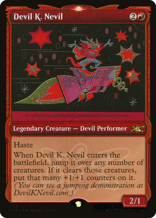 Devil K. Nevil (UNF-500) - [Unfinity]: (Showcase) Foil