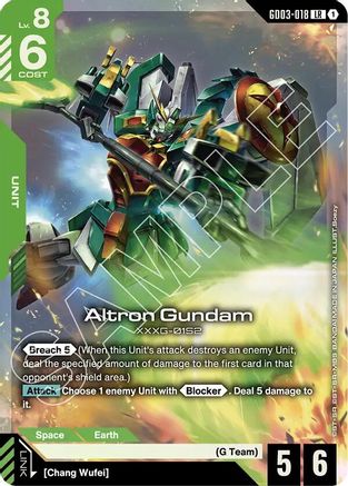 Altron Gundam (GD03-018) - Steel Requiem Holofoil