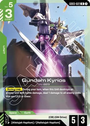 Gundam Kyrios (GD03-022) - Steel Requiem Holofoil