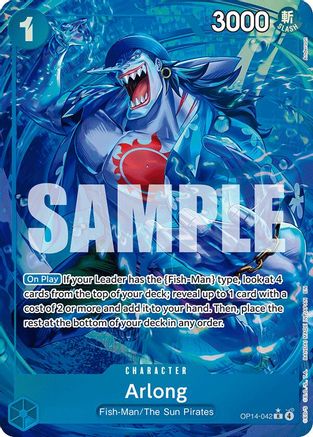Arlong - (Alternate Art) (OP14-042) - The Azure Sea's Seven