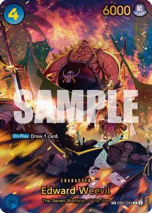 Edward Weevil - EB01-023 (SP) (Alternate Art) (EB01-023) - The Azure Sea's Seven