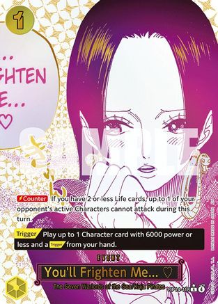 You'll Frighten Me... (Alternate Art) (OP14-118) - The Azure Sea's Seven