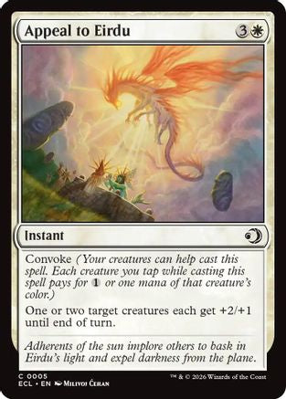 Appeal to Eirdu (ECL-005) - [Lorwyn Eclipsed] Foil
