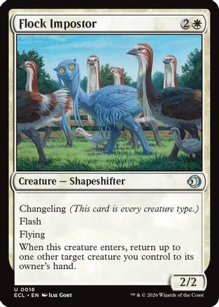Flock Impostor (ECL-016) - [Lorwyn Eclipsed] Foil