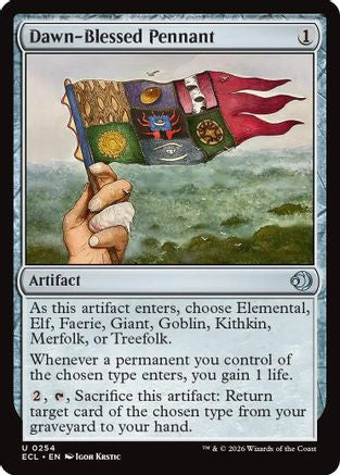 Dawn-Blessed Pennant (ECL-254) - [Lorwyn Eclipsed] Foil