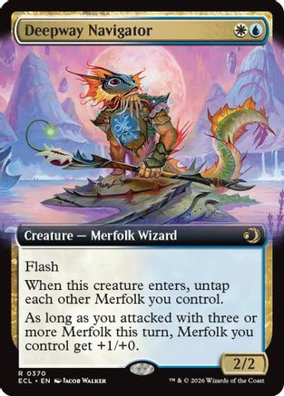 Deepway Navigator (Extended Art) (ECL-370) - [Lorwyn Eclipsed] Foil
