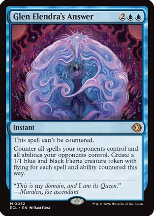 Glen Elendra's Answer (ECL-052) - [Lorwyn Eclipsed]