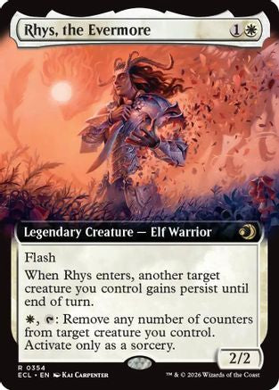 Rhys, the Evermore (Extended Art) (ECL-354) - [Lorwyn Eclipsed] Foil