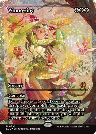 Winnowing (Showcase) (Fracture Foil) (ECL-392) - [Lorwyn Eclipsed] Foil