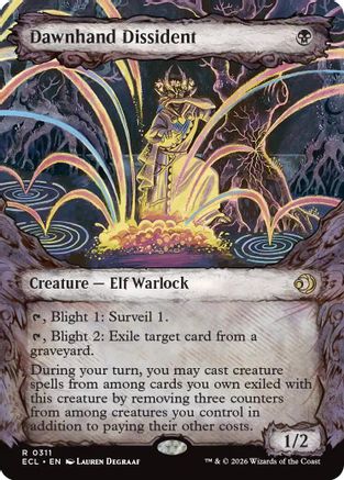 Dawnhand Dissident (Showcase) (ECL-311) - [Lorwyn Eclipsed] Foil