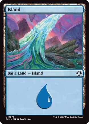 Island (0270) (ECL-270) - [Lorwyn Eclipsed] Foil