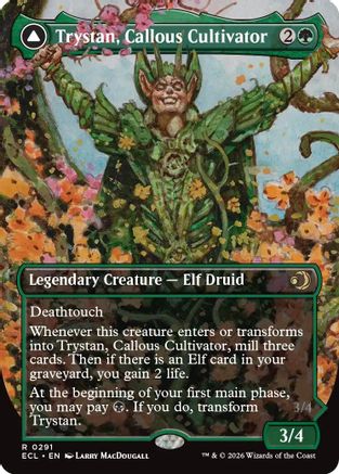 Trystan, Callous Cultivator (Borderless) (ECL-291) - [Lorwyn Eclipsed]