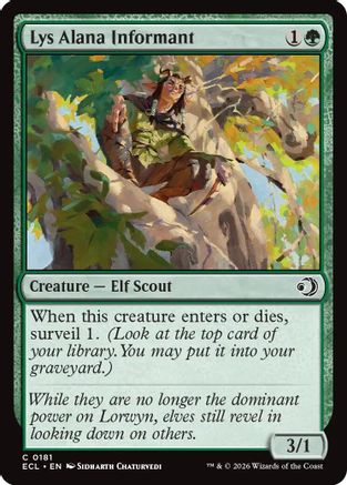 Lys Alana Informant (ECL-181) - [Lorwyn Eclipsed] Foil