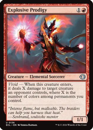 Explosive Prodigy (ECL-136) - [Lorwyn Eclipsed]