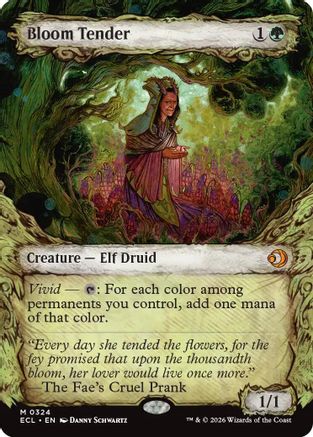 Bloom Tender (0324) (Showcase) (ECL-324) - [Lorwyn Eclipsed] Foil