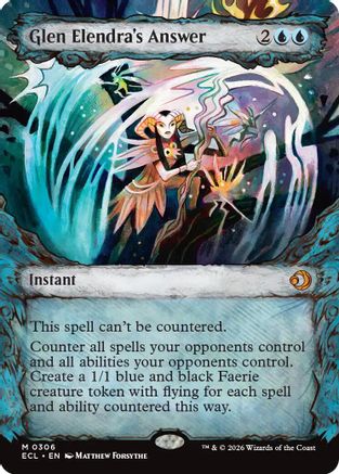 Glen Elendra's Answer (Showcase) (ECL-306) - [Lorwyn Eclipsed] Foil