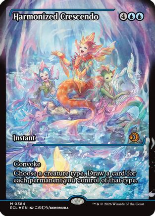 Harmonized Crescendo (0384) (Showcase) (ECL-384) - [Lorwyn Eclipsed] Foil
