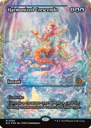 Harmonized Crescendo (0394) (Showcase) (Fracture Foil) (ECL-394) - [Lorwyn Eclipsed] Foil