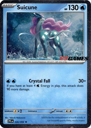 Suicune (EB Games Exclusive) 26 - [Miscellaneous Cards & Products] Holofoil