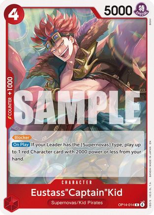 Eustass"Captain"Kid - OP14-014 (OP14-014) - The Azure Sea's Seven