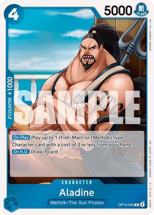 Aladine (OP14-043) - The Azure Sea's Seven