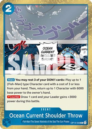 Ocean Current Shoulder Throw (OP14-058) - The Azure Sea's Seven