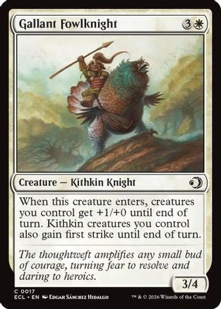 Gallant Fowlknight (ECL-017) - [Lorwyn Eclipsed]