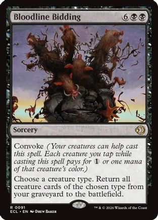Bloodline Bidding (ECL-091) - [Lorwyn Eclipsed]
