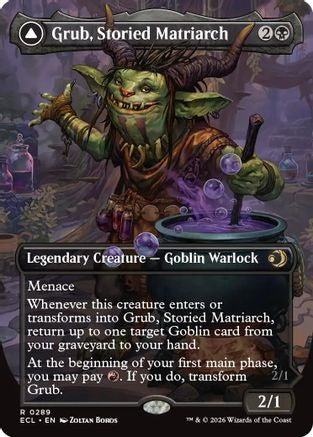 Grub, Storied Matriarch (Borderless) (ECL-289) - [Lorwyn Eclipsed] Foil