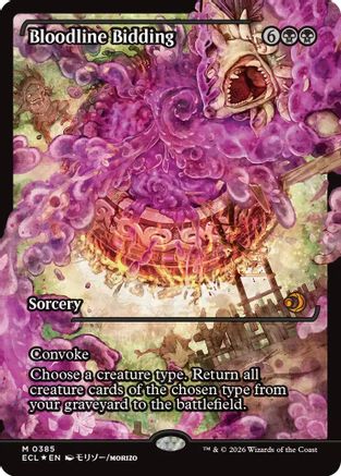 Bloodline Bidding (Showcase) (ECL-385) - [Lorwyn Eclipsed] Foil