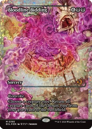 Bloodline Bidding (Showcase) (Fracture Foil) (ECL-395) - [Lorwyn Eclipsed] Foil
