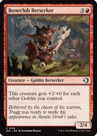 Boneclub Berserker (ECL-126) - [Lorwyn Eclipsed]