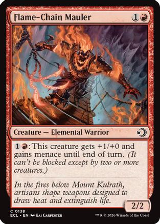 Flame-Chain Mauler (ECL-138) - [Lorwyn Eclipsed] Foil