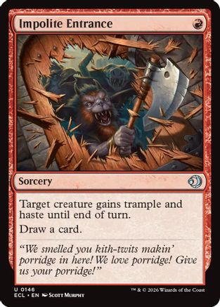 Impolite Entrance (ECL-146) - [Lorwyn Eclipsed]