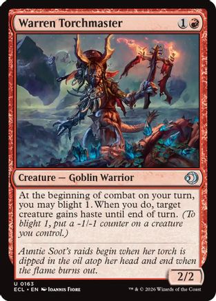 Warren Torchmaster (ECL-163) - [Lorwyn Eclipsed] Foil