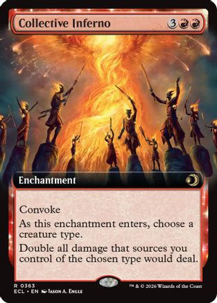 Collective Inferno (Extended Art) (ECL-363) - [Lorwyn Eclipsed] Foil
