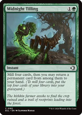 Midnight Tilling (ECL-182) - [Lorwyn Eclipsed] Foil