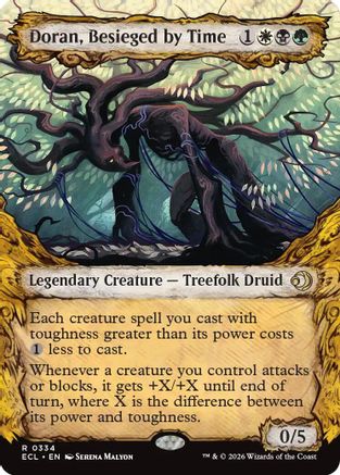 Doran, Besieged by Time (Showcase) (ECL-334) - [Lorwyn Eclipsed] Foil