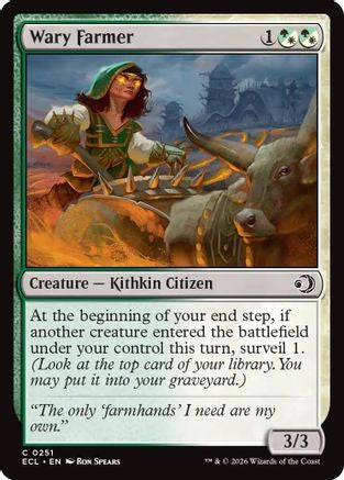 Wary Farmer (ECL-251) - [Lorwyn Eclipsed]