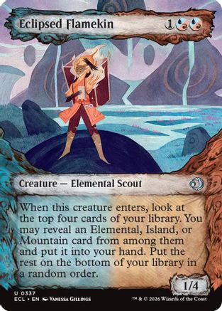 Eclipsed Flamekin (Showcase) (ECL-337) - [Lorwyn Eclipsed] Foil
