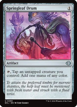 Springleaf Drum (ECL-260) - [Lorwyn Eclipsed]