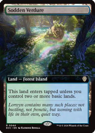Sodden Verdure (Extended Art) (ECC-044) - [Commander: Lorwyn Eclipsed]