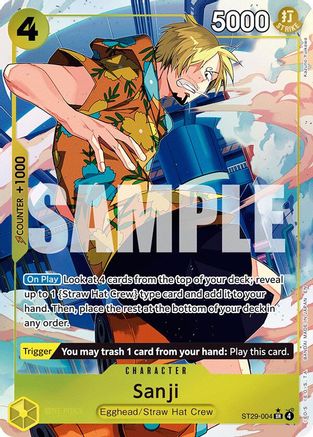 Sanji (Full Art) (ST29-004) - Starter Deck 29: Egghead