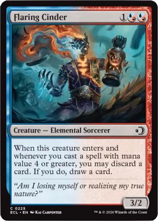 Flaring Cinder (ECL-225) - [Lorwyn Eclipsed]