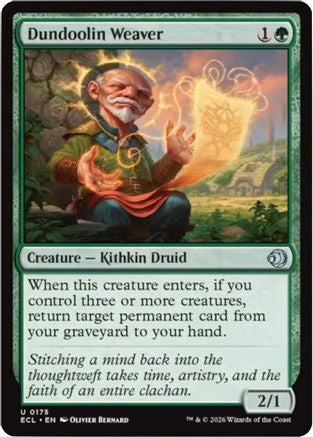 Dundoolin Weaver (ECL-175) - [Lorwyn Eclipsed] Foil