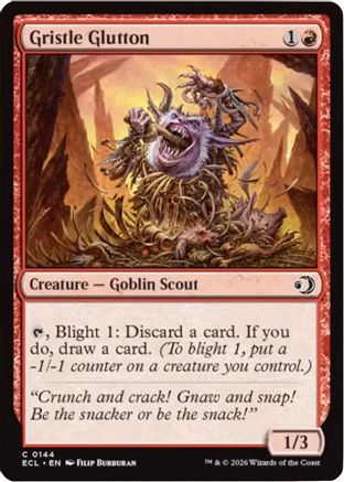 Gristle Glutton (ECL-144) - [Lorwyn Eclipsed] Foil
