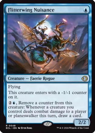 Flitterwing Nuisance (ECL-048) - [Lorwyn Eclipsed] Foil