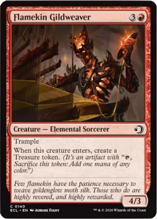 Flamekin Gildweaver (ECL-140) - [Lorwyn Eclipsed] Foil